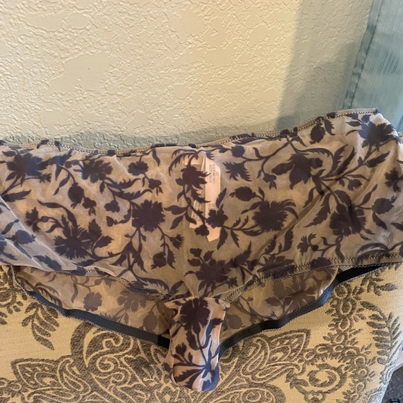 Victoria’s Secret 4 velvet flocked mesh boy short panties. NWT - Picture 4 of 9